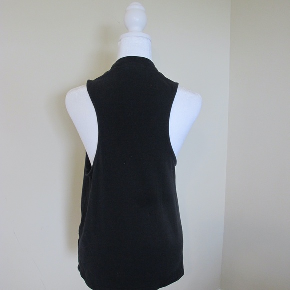 Adidas Sleeveless Shirt Top sport athletic Women's Size XS black EUC - Picture 3 of 6